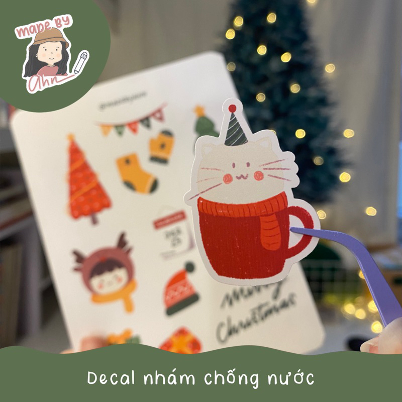 Sticker Giáng Sinh trang trí sổ tay, bullet journal,… - MADE BY AHN thiết kế