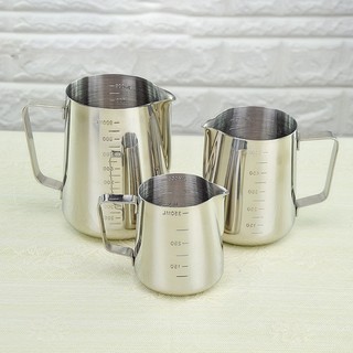 Ca Đánh Sữa Inox Có Vạch Chia - Ca Inox Có Chia Vạch Dung Tích 350ml | 550ml | 900ml