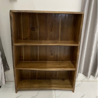 Kệ gỗ 4 tầng làm giá sách, kệ rượu, kệ để đồ đa năng gỗ thịt tự nhiên phong cách vintage
