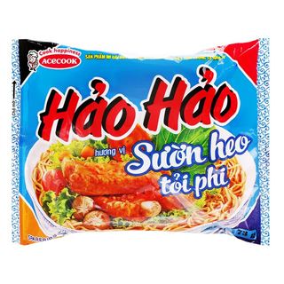 Xóa - (Thùng 30 gói) Mì Hảo Hảo sườn heo tỏi phi gói 73g