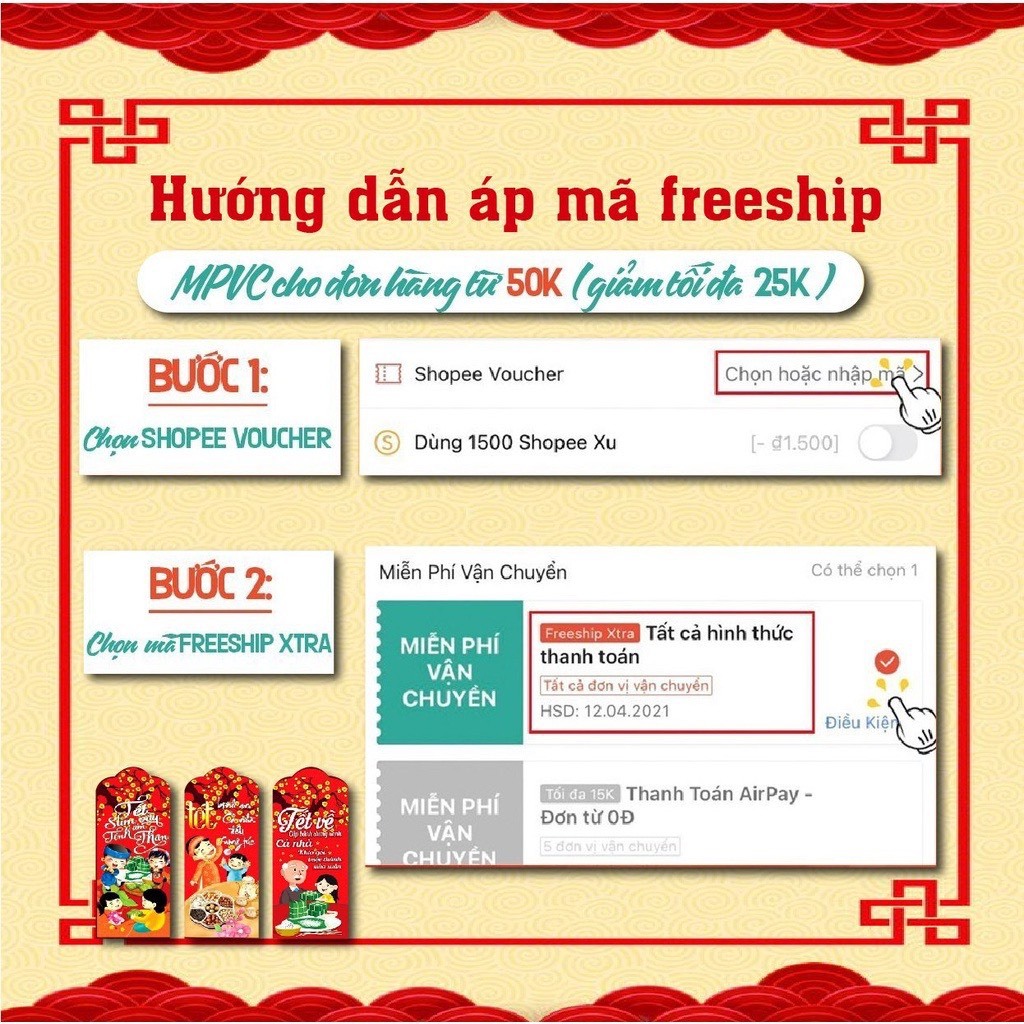 Set 50 bao lì xì chibi tết 2024, phong lixi chipi hình rồng dễ thương sỉ lẻ giá rẻ