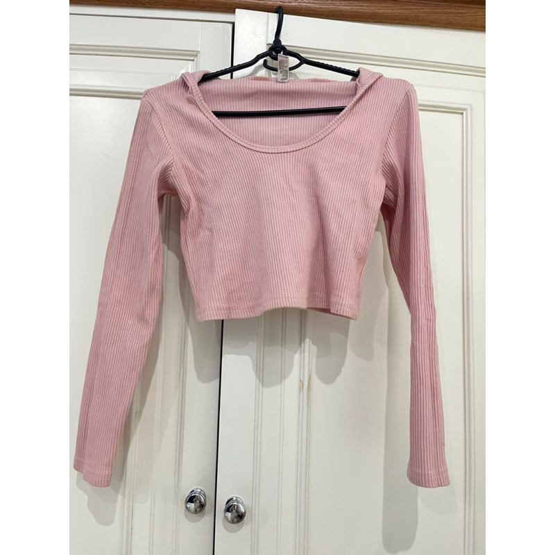 Set bộ thun gân tay dài quần dài hồng