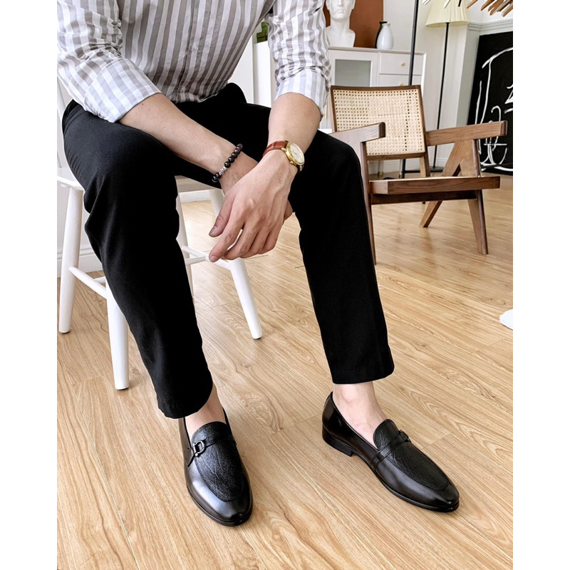 Giày tây nam, giày công sở nam da nhập cao cấp Đế khâu MK - Mã MK44