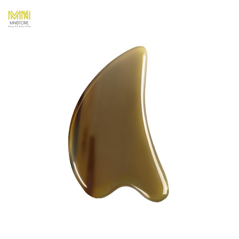 Dụng cụ massager sừng tim, kích thước 6,5-9,5cm, dày 4mm-1cm, massage da mặt,giảm quầng thâm bọng mắt, giảm sưng