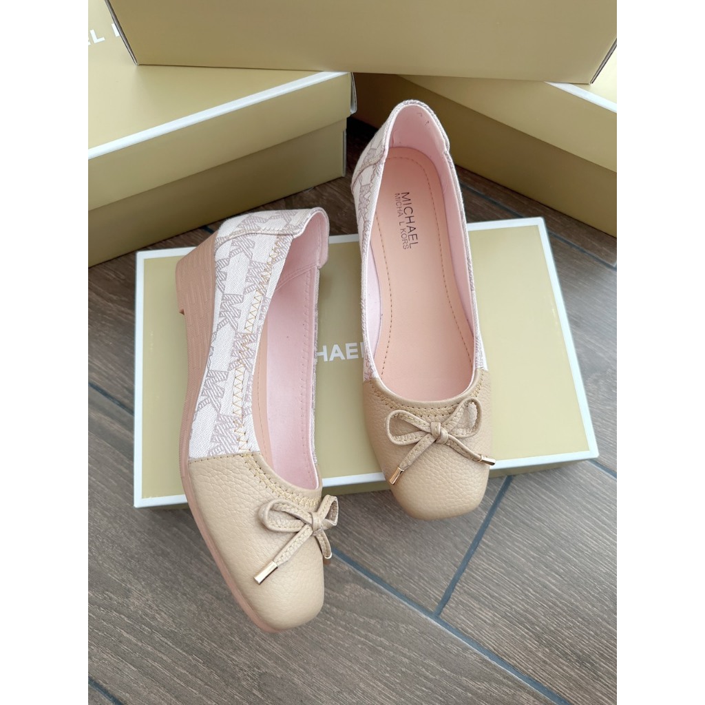 Giày Búp Bê Đế Xuồng Phối Nơ 3p