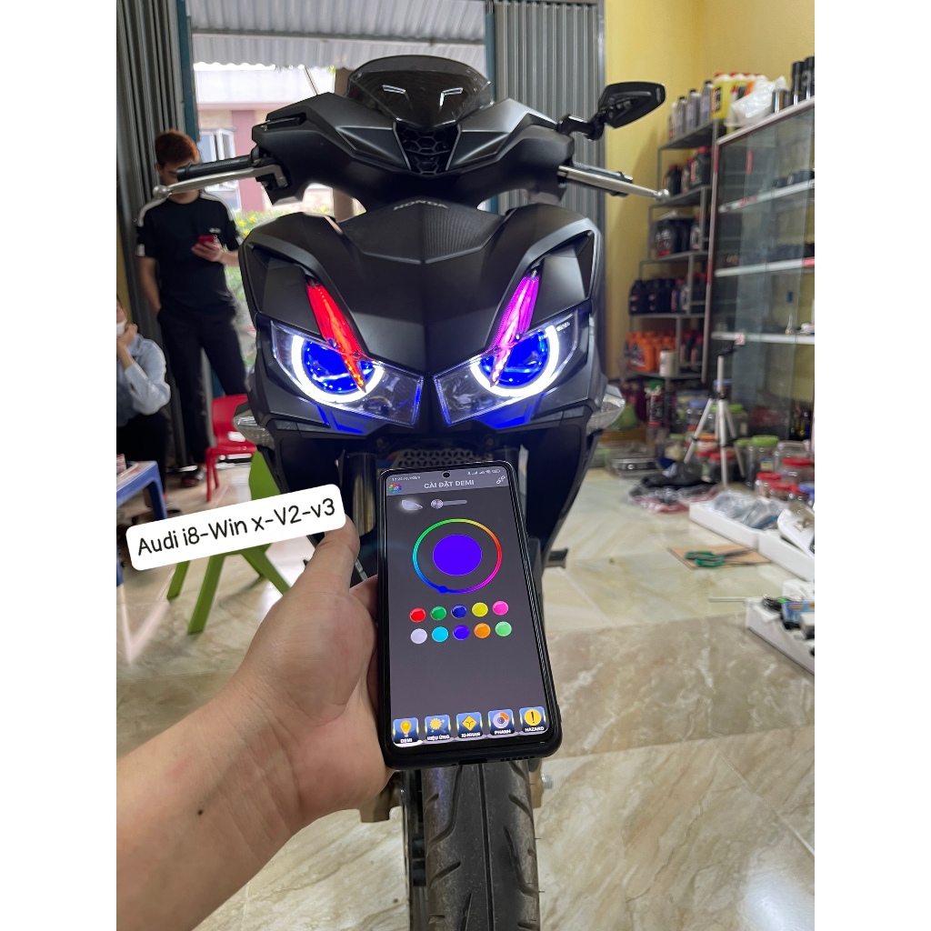 Mạch Audi i8 A11 gắn xe exciter150; winnrerX Ab Sh