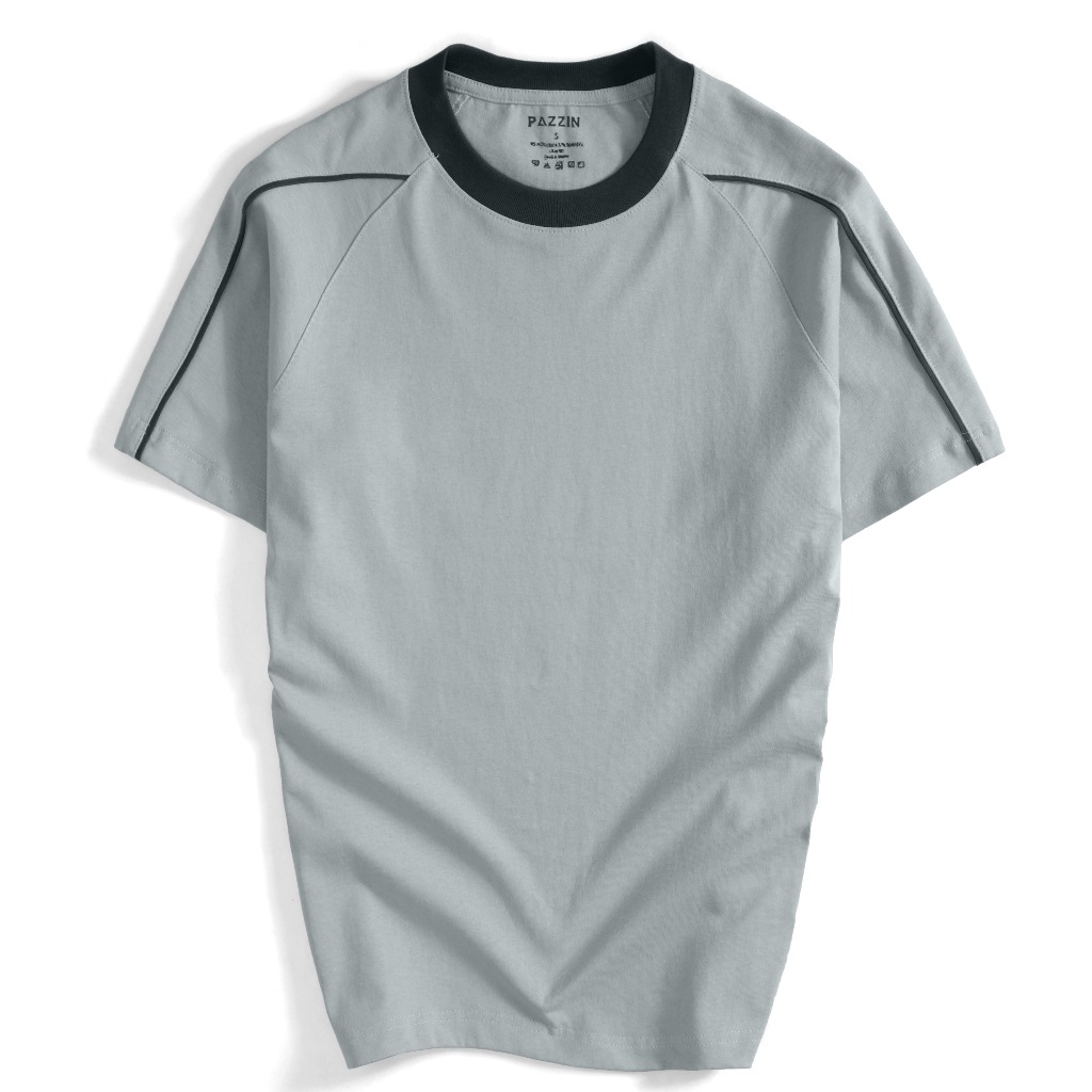 Áo Thun Cổ Tròn Thiết Kế Premium Tay Ngắn Chất Vải Mềm Mịn Thoải Mái AT02 XÁM