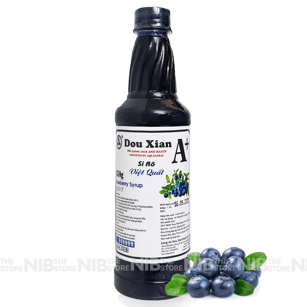 Siro A+ Douxian Việt Quất chai 500ml