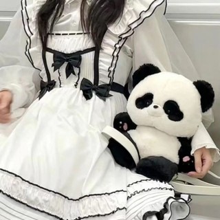 Balo lông gấu panda siêu cute