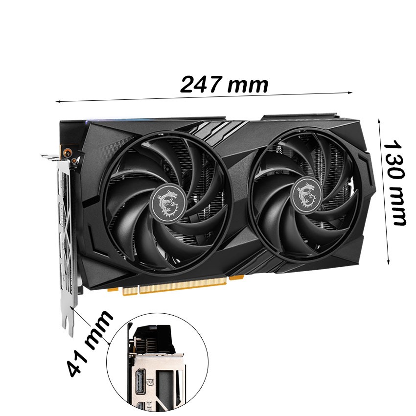 CARD MÀN HÌNH MSI RTX 4060 GAMING X 8G  NEW 36TH