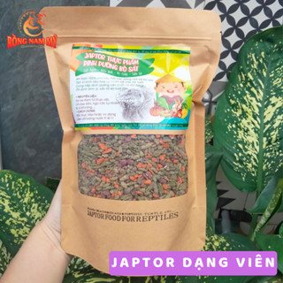 THỨC ĂN DẠNG VIÊN JAPTOR FOOD DINH DƯỠNG CỦA Rồng Nam Mỹ IGUANA RÙA CẠN SULCATA RỒNG ÚC BÒ SÁT NÓI CHUNG + Men vi sinh