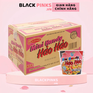 (Thùng 12 ly) Mì ăn liền Mini Handy Hảo Hảo vị tôm chua cay ly 47g