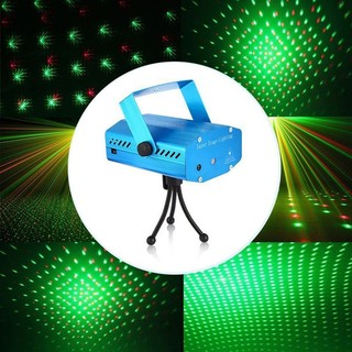 Đèn chiếu laser cảm biến âm thanh, cảm ứng theo nhạc, sân khấu, quày bar