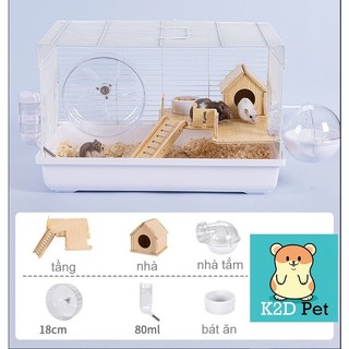L15 Lồng đại cao cấp wheel trong suốt 18cm, nhà tắm hình cầu cho hamster, sóc