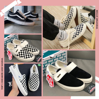Giày vans caro dán,giày vans caro dán fog đen trắng phong cách thời trang full box bill