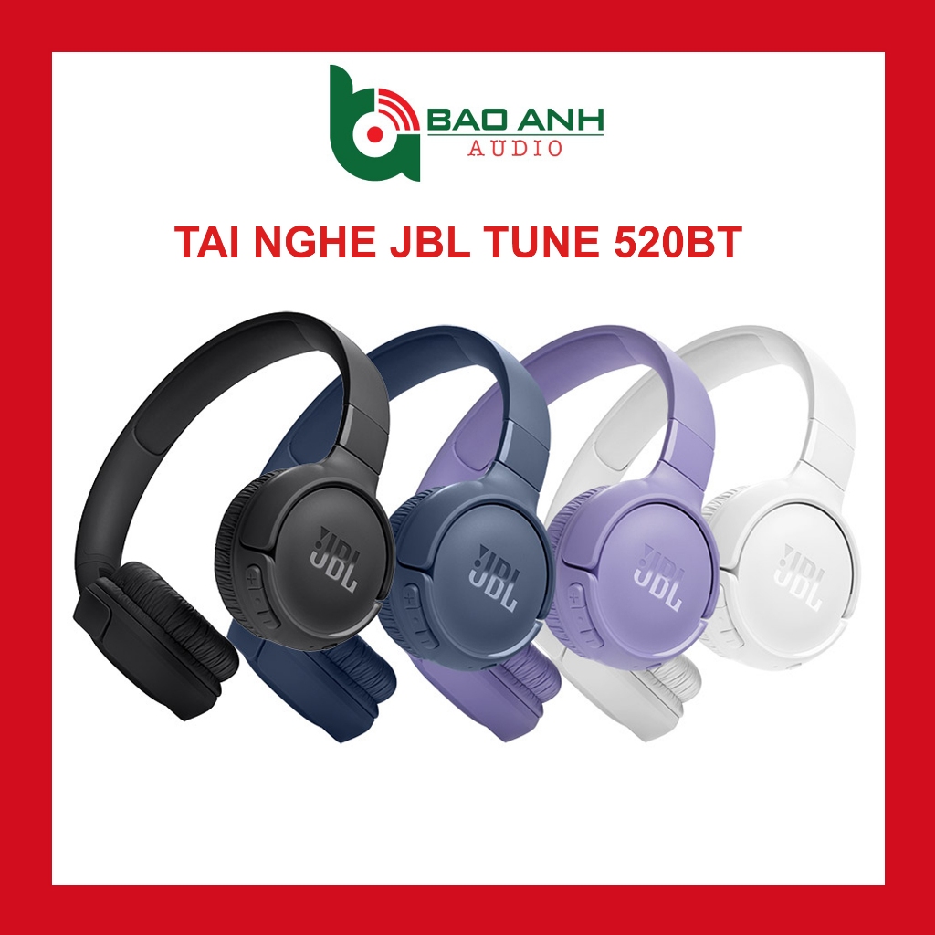 Tai Nghe JBL Tune 520BT Chụp Tai Bluetooth Hàng Chính Hãng