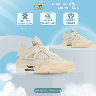 [ GIÀY CHÍNH HÃNG ] Giày Nike Air Jordan 4 Retro Off-White Sail Hàng Chuẩn Chính Hãng Full Box.