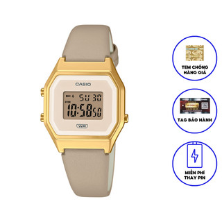 Đồng hồ nữ casio dây da la680wegl-5df chính hãng