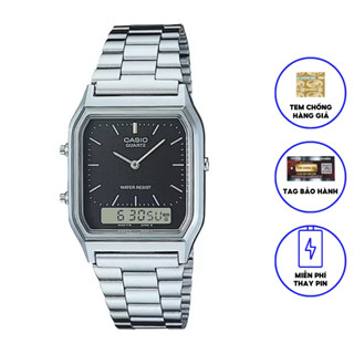 Đồng hồ nam/nữ dây kim loại chính hãng CASIO AQ-230A-1DMQ