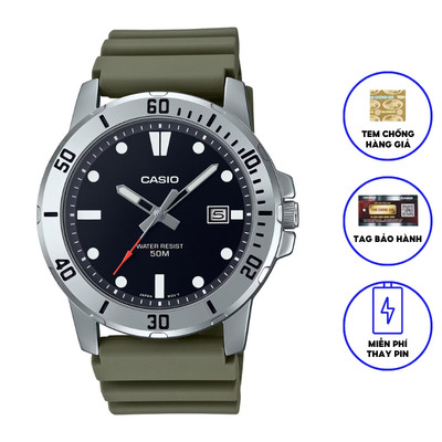 Đồng Hồ Nam Dây Nhựa Chính Hãng Casio MTP-VD01-3E