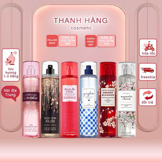 Xịt body mist thơm toàn thân Bath and Body Works fragrance mist 236ml