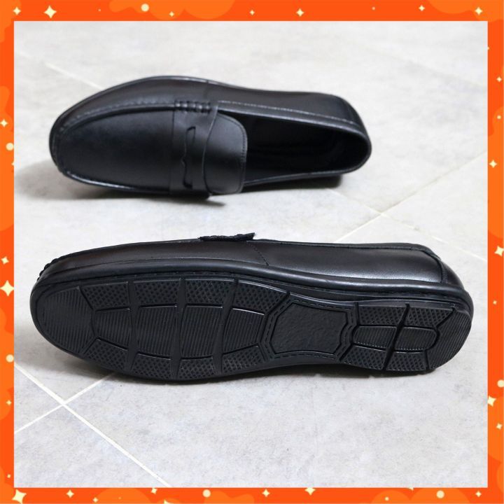 Giày Lười Nam Da Bò Thật Cao Cấp Đế Khâu Giày Da Nam Trung Niên Thời Trang Công Sở Kiểu Dáng Trẻ Trung Sang Trọng