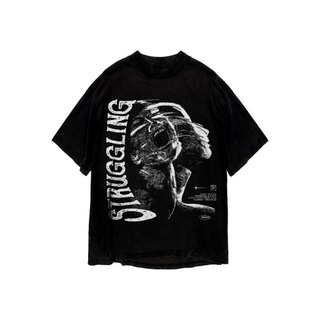 Áo thun in hình unisex nam nữ cotton cao cấp phong cách retro y2k ảo ảnh màu đen trắng THS271123_30