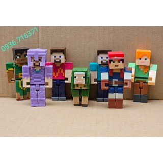 Mô hình nhân vật Minecraft cao 8.5cm hàng chính hãng Mattel Nobox