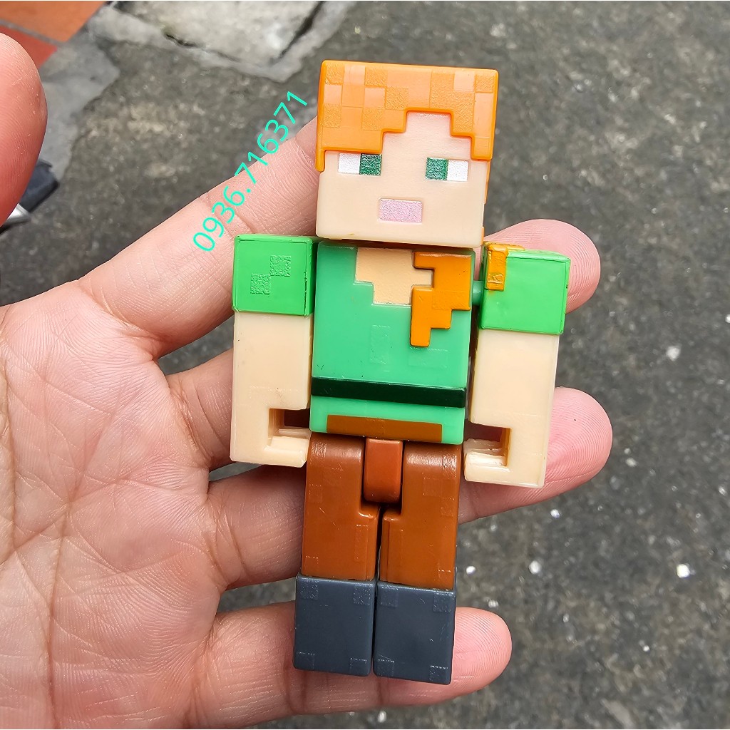 Mô hình nhân vật Minecraft cao 8.5cm hàng chính hãng Mattel Nobox