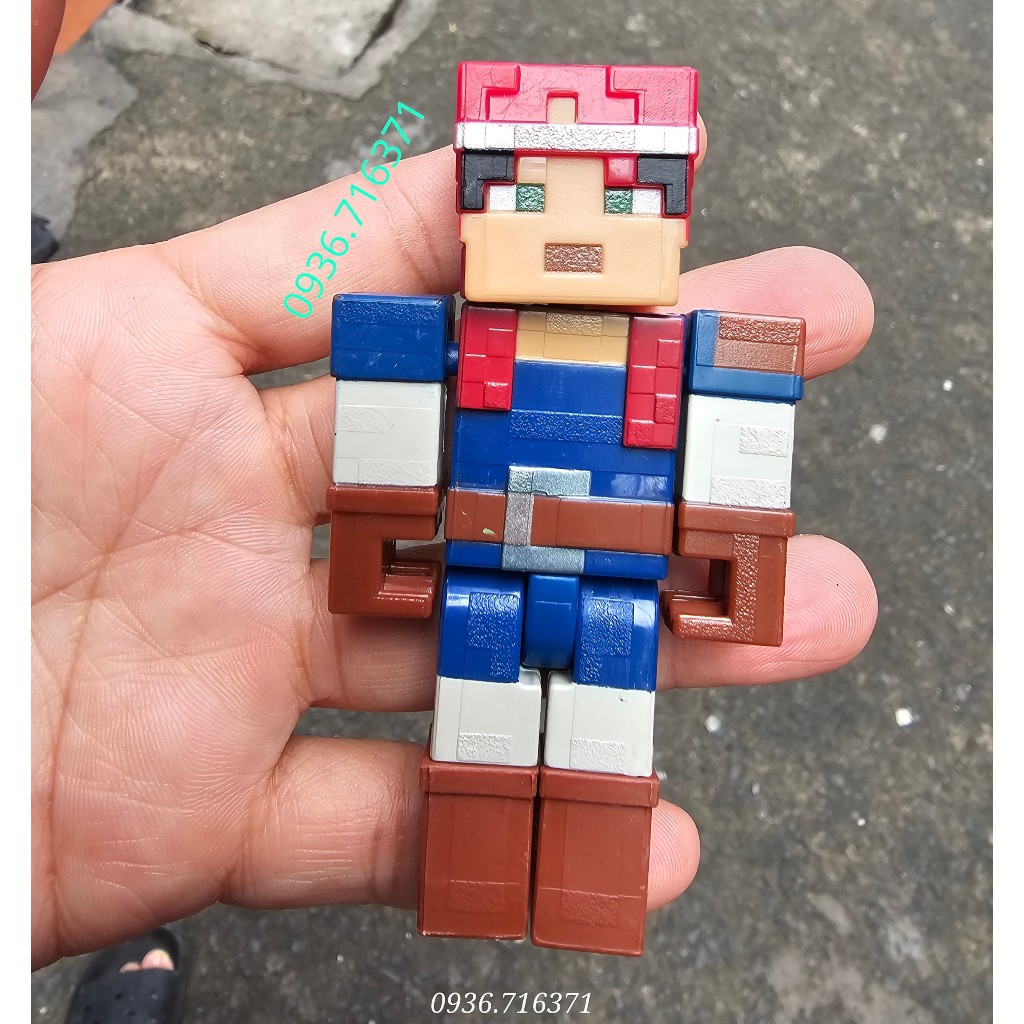 Mô hình nhân vật Minecraft cao 8.5cm hàng chính hãng Mattel Nobox