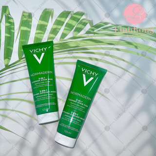 sỮA RỬA MẶT +TẨY DA CHẾT + MẶT NẠ VICHY NOMADERM 3 in 1