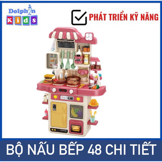 Bộ đồ chơi nhà bếp VỚI 48 CHI TIẾT dụng cụ nấu ăn có khói
