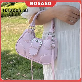 Túi xách nữ đeo chéo cầm tay đẹp đi làm đi chơi rộng da pu mẫu mới 2023 rosaso tx113