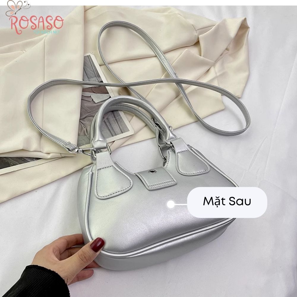 Túi xách nữ đeo chéo cầm tay đẹp đi làm đi chơi rộng da PU mẫu mới 2023 ROSASO TX113