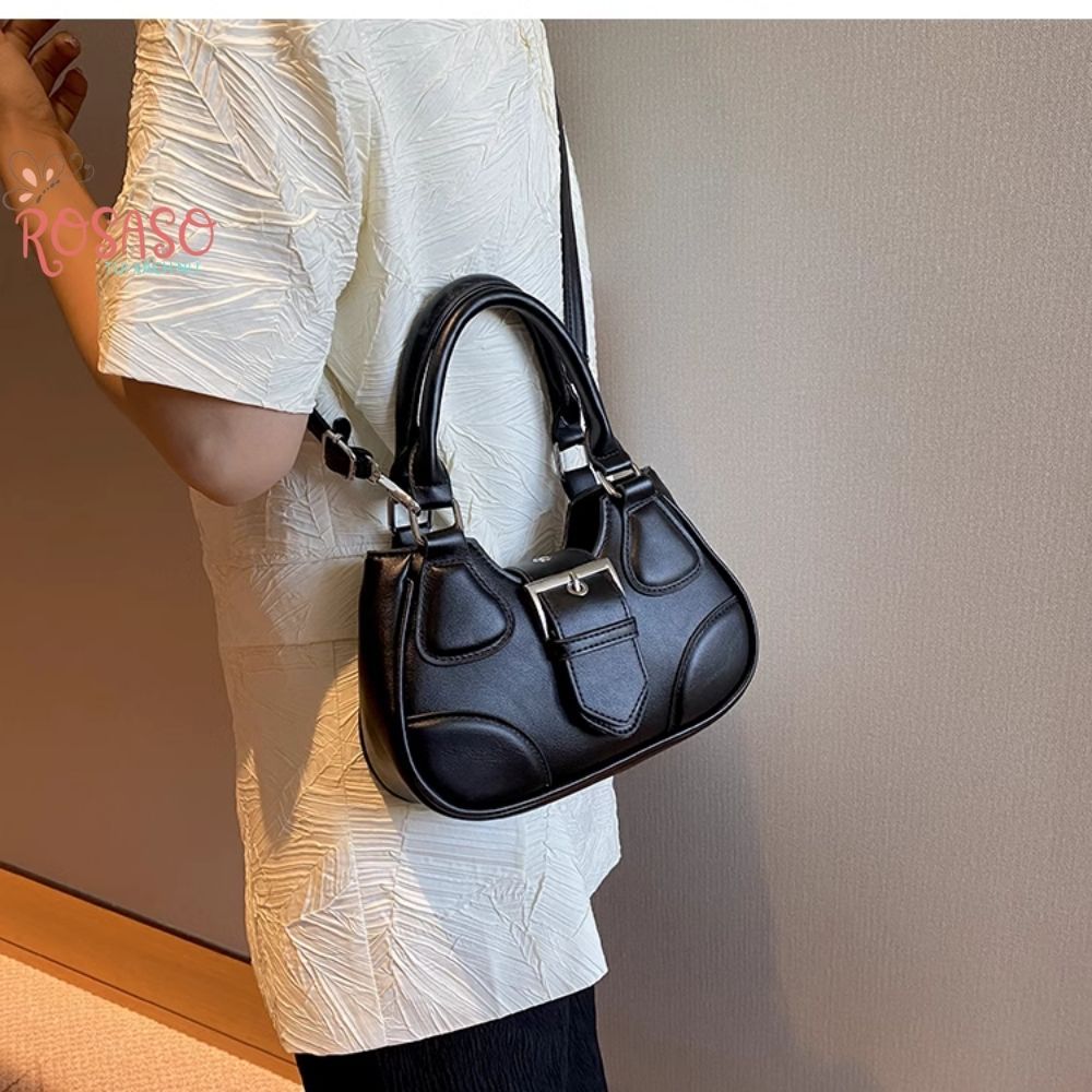 Túi xách nữ đeo chéo cầm tay đẹp đi làm đi chơi rộng da PU mẫu mới 2023 ROSASO TX113