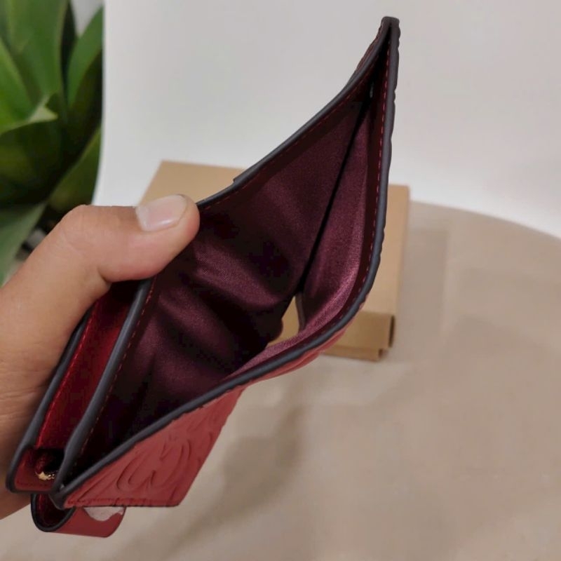 Ví Coac.h Medium Corner Zip Wallet With Signature Leather CM241 ✨cầm tay siêu sang