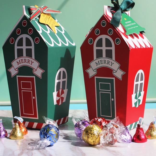 Hộp Quà Ngôi Nhà Giáng Sinh QTG01 Trang Trí Noel