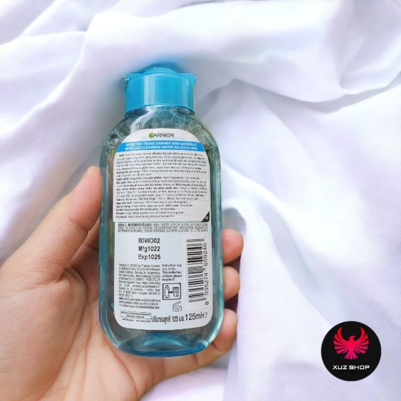 125ml 💕✅️Nước tẩy trang Garnier Cho Da Dầu Mụn Salicylic BHA Micellar