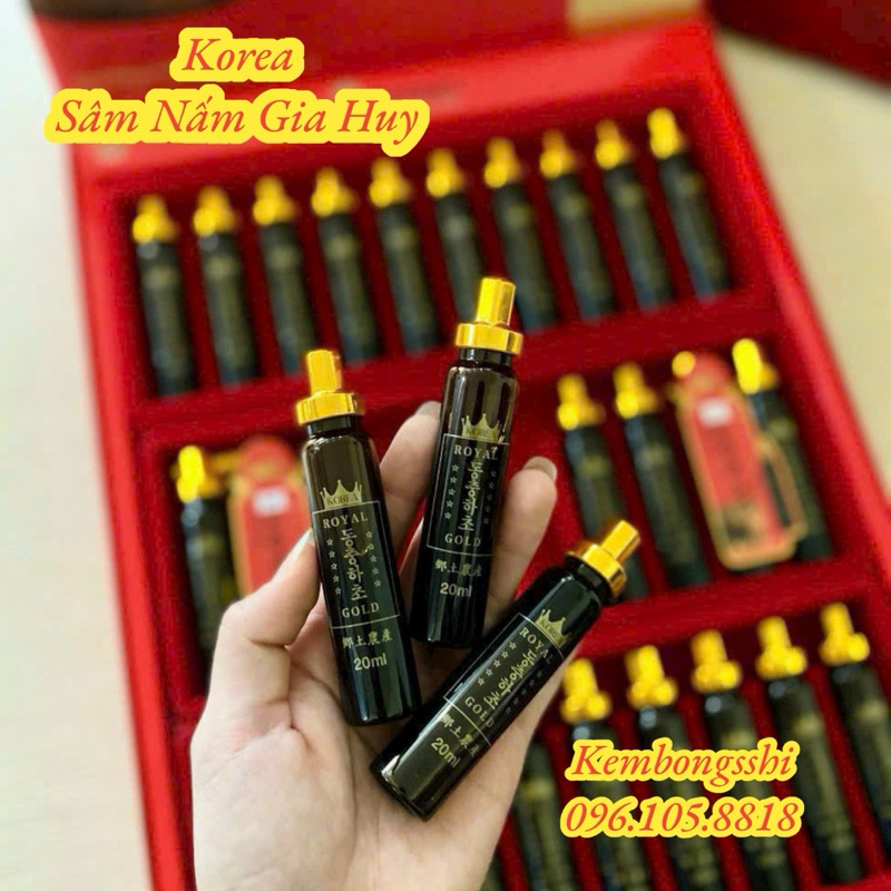 Đông Trùng Hạ Thảo Gold - Local Royal Cordyceps Gold Hộp 30 ống x 20ml