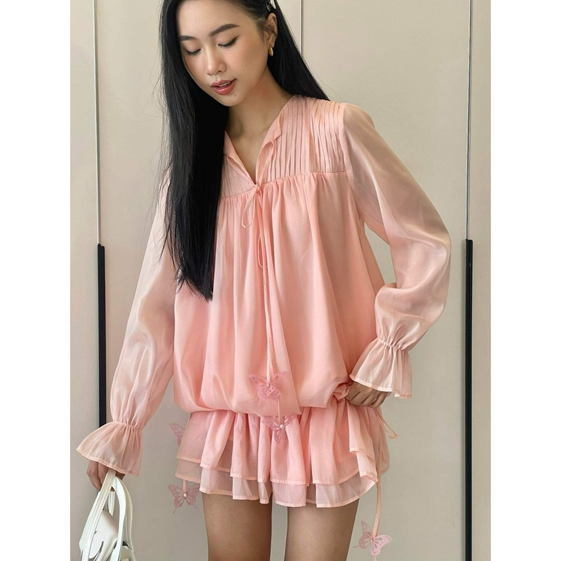 Pumpkin dress - by Nora Closet - đầm babydoll dáng quả bí năng động trẻ trung