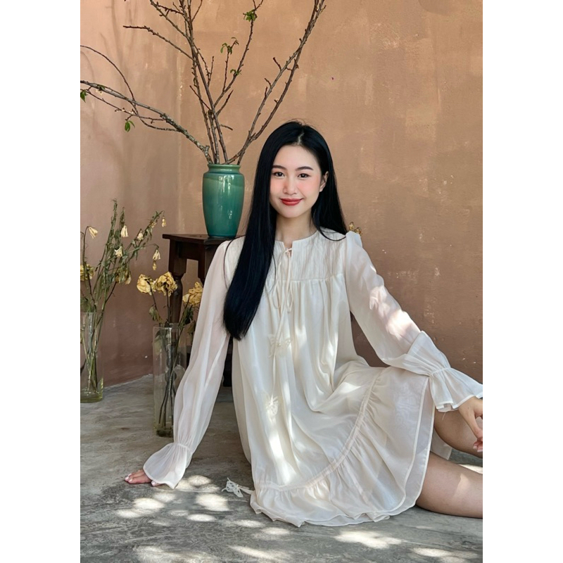 Pumpkin dress - by Nora Closet - đầm babydoll dáng quả bí năng động trẻ trung