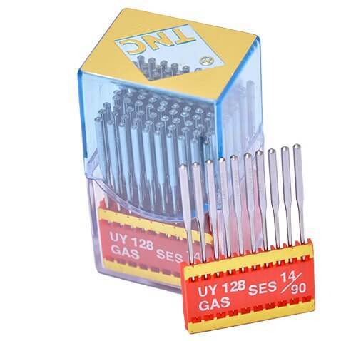 Chính hãng TNC - Kim Máy May UYx128GAS, Viền-Trần đè-Kansai, 1 Vỉ ( 10 cây/Vỉ), UYx128GAS Industrial Machine Needles TNC