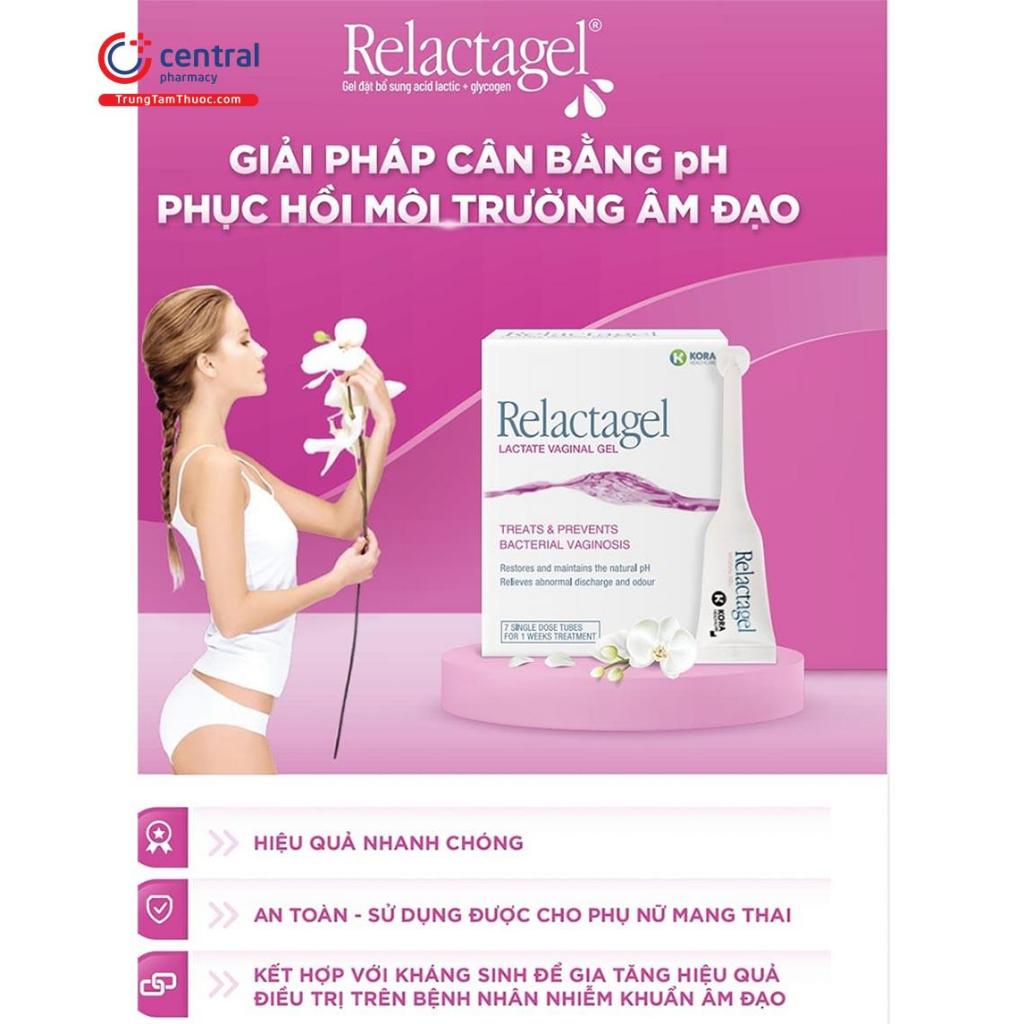 Gel Đặt Âm Đạo Relactagel - Gel Phụ Khoa, Phòng Ngừa Nhiễm Khuẩn, Chăm Sóc Vùng Kín, Khử Mùi Hôi