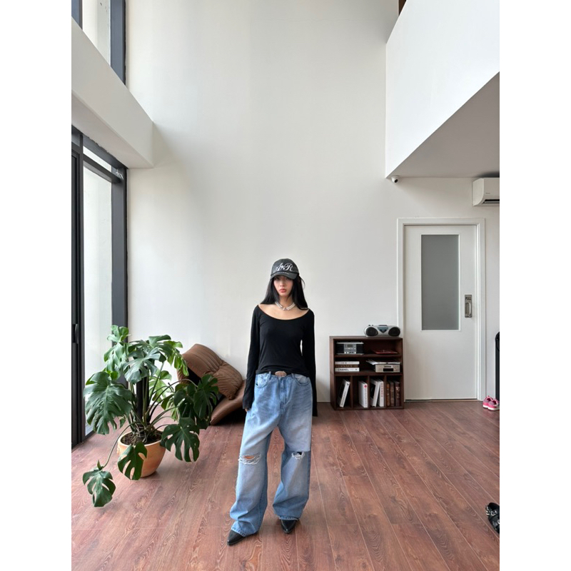 OMBRE WAXED JEANS VER 36