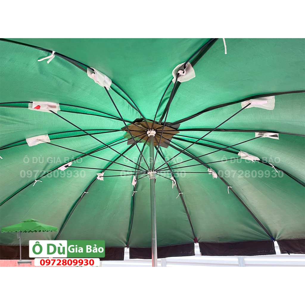 Ô Dù Chính Tâm Tròn Vải Bạt Cao Cấp 2M4 2M7 3M -Che Mưa Che Nắng Ngoài Trời