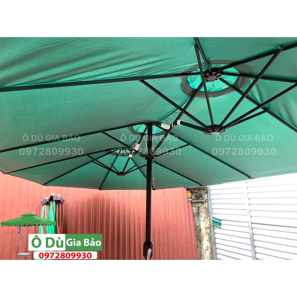 Ô Chính Tâm Ba Mái Kết Hợp Dài 4.55m Rộng 2.65m Che Nắng Mưa Ngoài Trời Nhập Khẩu