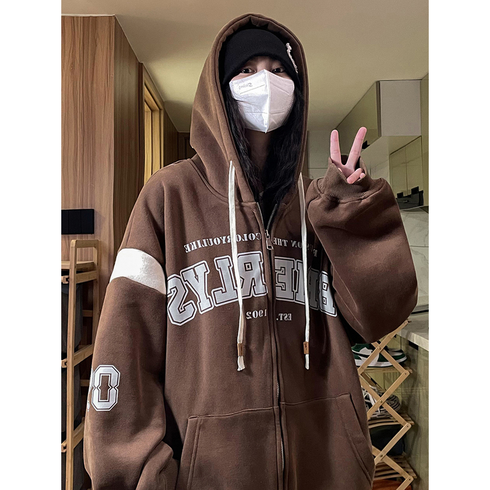 Áo Khoác Hoodie Zip Unisex BRIERLY Chất Nỉ Bông Ulzzang Mũ Áo Trùm Đầu 2 lớp, Thân 1 Lớp Phong Cách Hàn Quốc trẻ trung