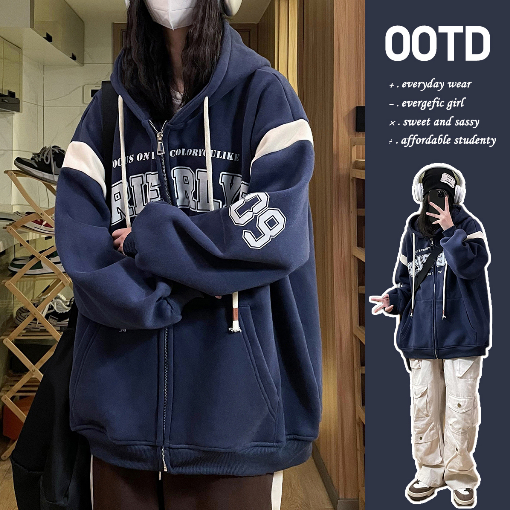 Áo Khoác Hoodie Zip Unisex BRIERLY Chất Nỉ Bông Ulzzang Mũ Áo Trùm Đầu 2 lớp, Thân 1 Lớp Phong Cách Hàn Quốc trẻ trung