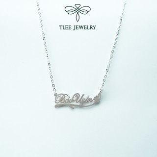  Dây chuyền bạc nữ TLEE làm tên theo yêu cầu bạc nguyên khối TLEE JEWELRY D0225 