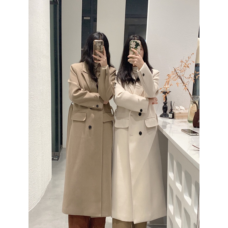 Áo khoác mangto dạ dáng dài phong cách hàn hàng Quảng Châu